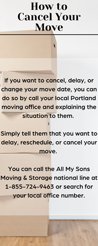How To Cancel Your Move Infographic