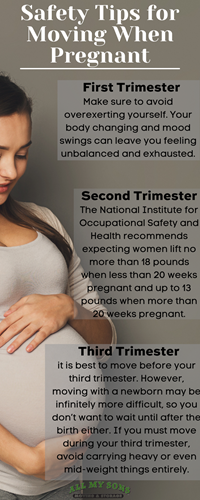 Safety Tips for Moving When Pregnant infographic 