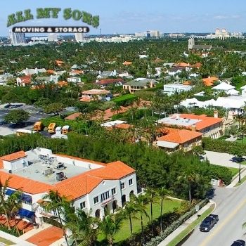 A cityscape near Boynton Beach and Palm Beach County, Florida.