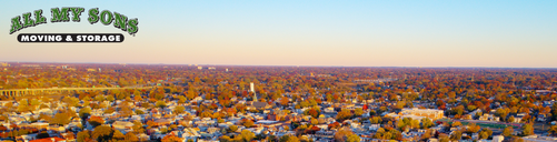 An aerial view of Cherry Hill, New Jersey.