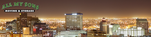 The skyline of El Paso, Texas at night.