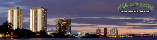 The skyline of Fort Myers, Florida.