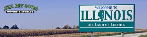 a sign for the state of illinois