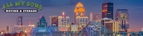 Evening skyline of Louisville, Kentucky.