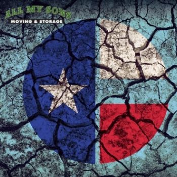An image of the Texas state flag on a cracked surface.