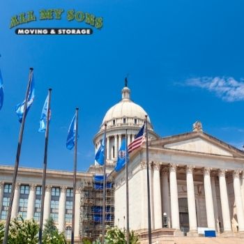 The Oklahoma State Capitol in Oklahoma City, Oklahoma.