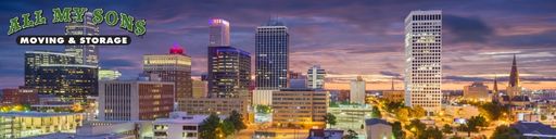 The skyline of Tulsa, Oklahoma.