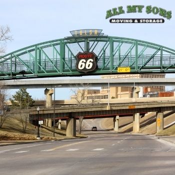 Route 66 in Tulsa, Oklahoma.