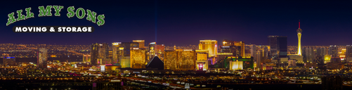 An evening view of the Las Vegas Strip in Las Vegas, Nevada.