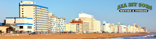 row of condos, resorts, and hotels along virginia beach